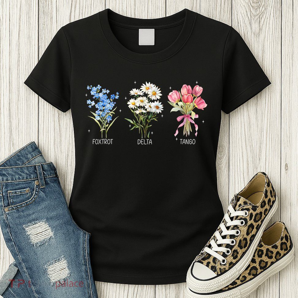 Foxtrot Delta Tango Subtle Anti Trump President Liberal Womens T-Shirt