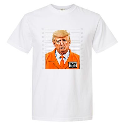 Funny Donald Trump Mugshot Trump Prison Pro Trump Funny President Garment-Dyed Heavyweight T-Shirt