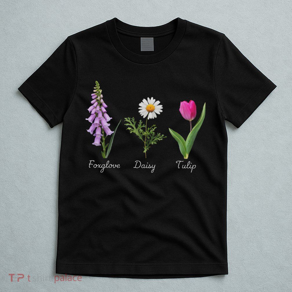 Foxglove Daisy Tulip Floral T-Shirt
