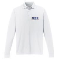 Funny Donald Trump 2024 Take America Back Maga Gift Performance Long Sleeve Polo