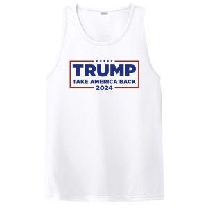 Funny Donald Trump 2024 Take America Back Maga Gift PosiCharge Competitor Tank