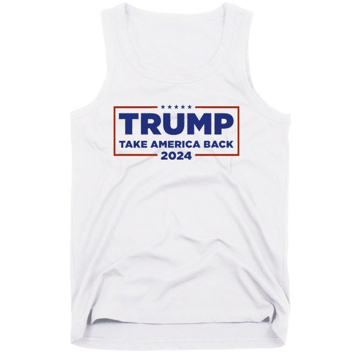 Funny Donald Trump 2024 Take America Back Maga Gift Tank Top