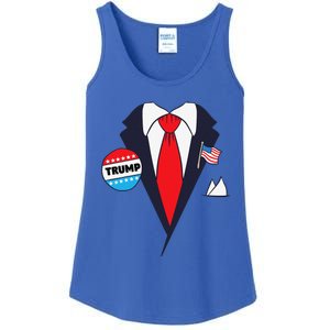 Funny Donald Trump Halloween Costume Cartoon Ladies Essential Tank