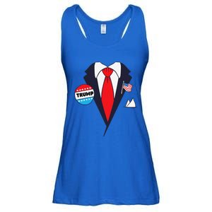 Funny Donald Trump Halloween Costume Cartoon Ladies Essential Flowy Tank