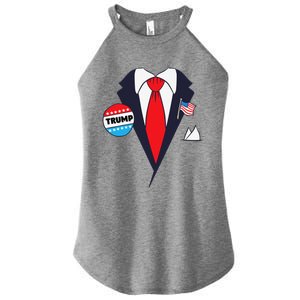 Funny Donald Trump Halloween Costume Cartoon Women's Perfect Tri Rocker Tank