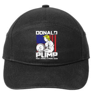 Funny Donald Trump Weight Lifting Workout Gym 7-Panel Snapback Hat