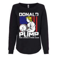 Funny Donald Trump Weight Lifting Workout Gym Womens California Wash Sweatshirt