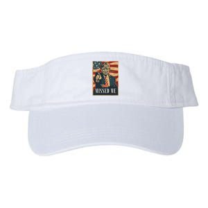 Funny Donald Trump Missed Me Assassination Attempt 2025 Valucap Bio-Washed Visor