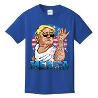 Funny Donald Trump Salt Merica Freedom 4th Of July Gift Kids T-Shirt