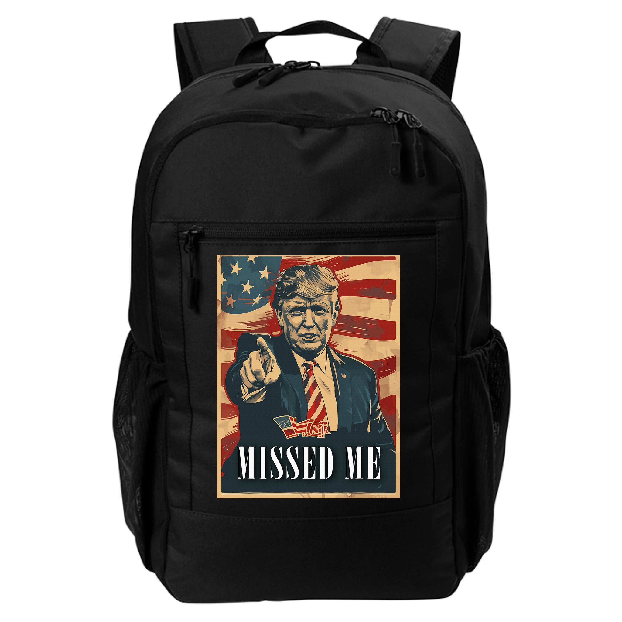 Funny Donald Trump Missed Me Assassination Attempt 2025 Backpack