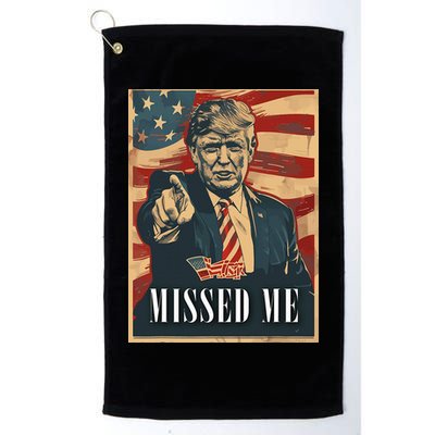 Funny Donald Trump Missed Me Assassination Attempt 2025 Golf Towel