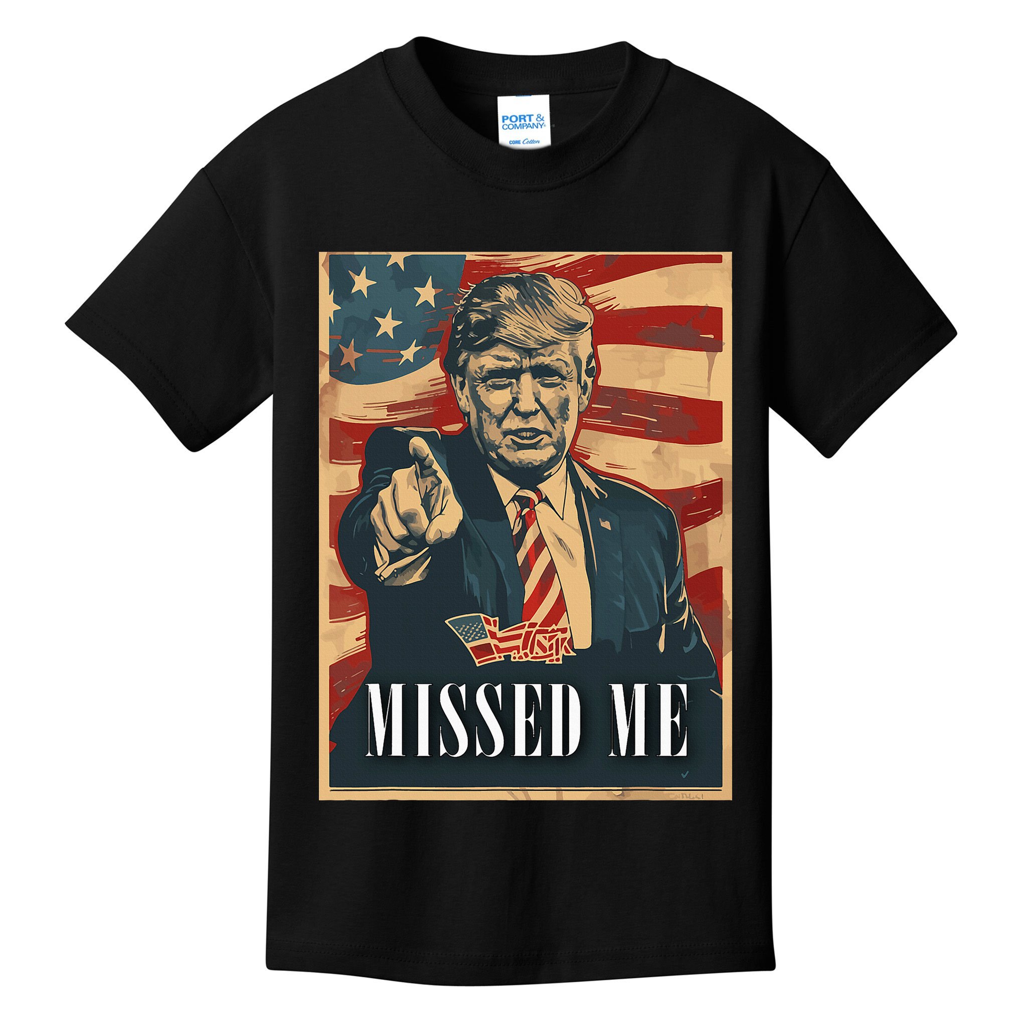 Funny Donald Trump Missed Me Assassination Attempt 2025 Kids T-Shirt