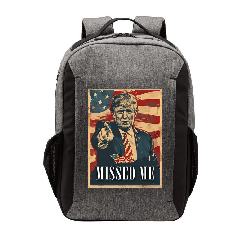 Funny Donald Trump Missed Me Assassination Attempt 2025 Vector Backpack