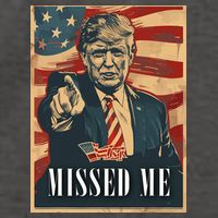 Funny Donald Trump Missed Me Assassination Attempt 2025 Vector Backpack