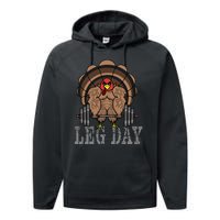 Funny Deadlifting Turkey Thanksgiving Leg Day Deadlift Performance Fleece Hoodie