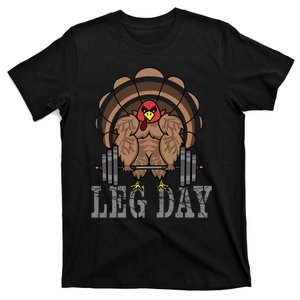 Funny Deadlifting Turkey Thanksgiving Leg Day Deadlift T-Shirt