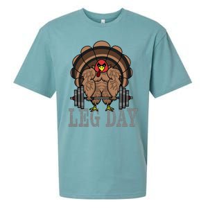 Funny Deadlifting Turkey Thanksgiving Leg Day Deadlift Sueded Cloud Jersey T-Shirt