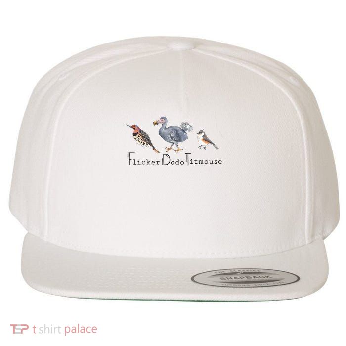  flicker dodo titmouse Wool Snapback Cap