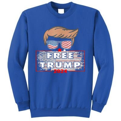 Free Donald Trump Republican Support American Flag Sweatshirt