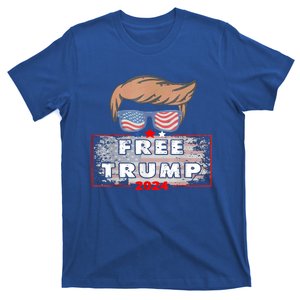 Free Donald Trump Republican Support American Flag T-Shirt