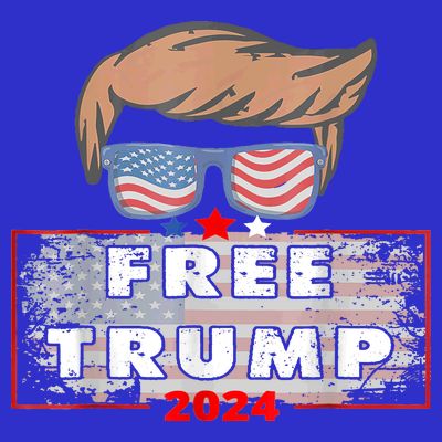 Free Donald Trump Republican Support American Flag T-Shirt