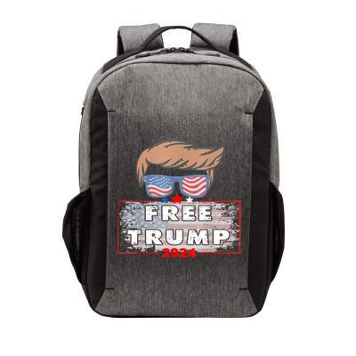 Free Donald Trump Republican Support American Flag Vector Backpack