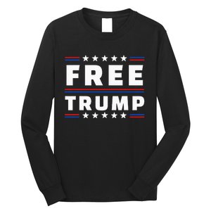 Free Donald Trump Republican Support Long Sleeve Shirt