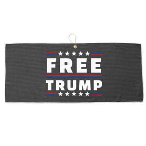 Free Donald Trump Republican Support Large Microfiber Waffle Golf Towel