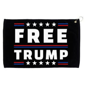 Free Donald Trump Republican Support Grommeted Golf Towel