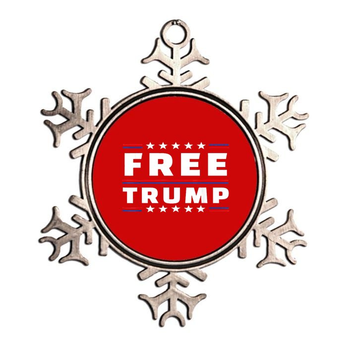 Free Donald Trump Republican Support Metallic Star Ornament