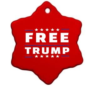 Free Donald Trump Republican Support Ceramic Star Ornament