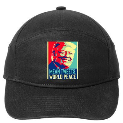 Funny Donald Trump World Peace And Mean Tweets 2024 Election 7-Panel Snapback Hat