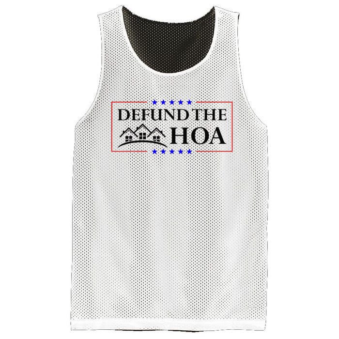 Funny Defund The Hoa Homeowners Association Mesh Reversible Basketball Jersey Tank