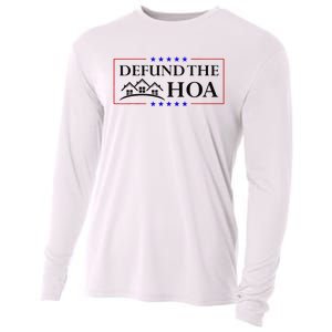 Funny Defund The Hoa Homeowners Association Cooling Performance Long Sleeve Crew