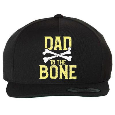 Funny Dad To The Bone Pun Fathers Dad Jokes Wool Snapback Cap
