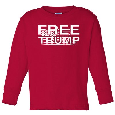 Free Donald Trump Toddler Long Sleeve Shirt