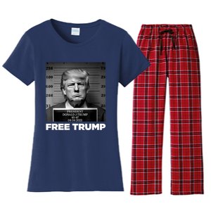 Free Donald Trump Mugshot Women's Flannel Pajama Set