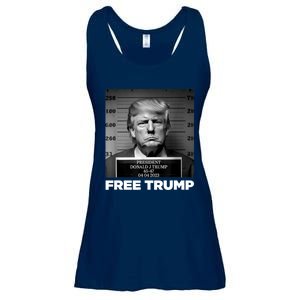 Free Donald Trump Mugshot Ladies Essential Flowy Tank