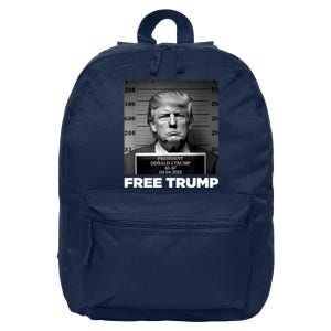 Free Donald Trump Mugshot 16 in Basic Backpack