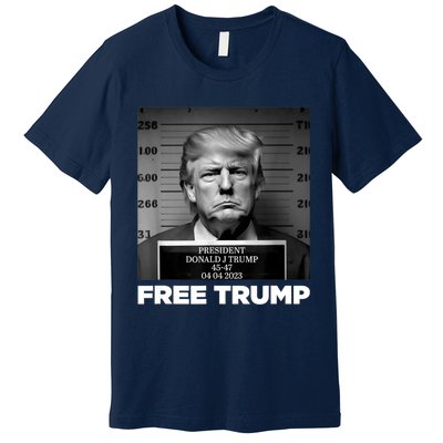 Free Donald Trump Mugshot Premium T-Shirt