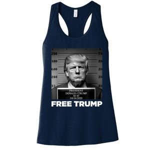 Free Donald Trump Mugshot Women's Racerback Tank