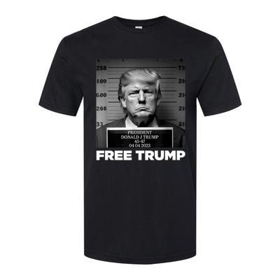 Free Donald Trump Mugshot Softstyle® CVC T-Shirt