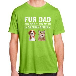 Fur Dad The Man The Myth Men Gift Funny Dog Cat Fathers Day Adult ChromaSoft Performance T-Shirt