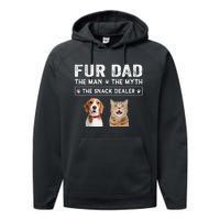 Fur Dad The Man The Myth Men Gift Funny Dog Cat Fathers Day Performance Fleece Hoodie