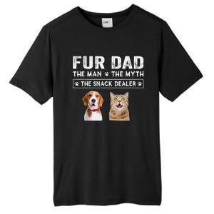 Fur Dad The Man The Myth Men Gift Funny Dog Cat Fathers Day Tall Fusion ChromaSoft Performance T-Shirt