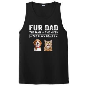 Fur Dad The Man The Myth Men Gift Funny Dog Cat Fathers Day PosiCharge Competitor Tank