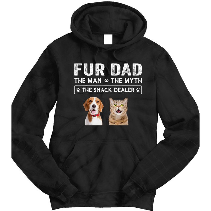 Fur Dad The Man The Myth Men Gift Funny Dog Cat Fathers Day Tie Dye Hoodie