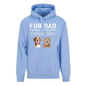 Fur Dad The Man The Myth Men Gift Funny Dog Cat Fathers Day Unisex Surf Hoodie