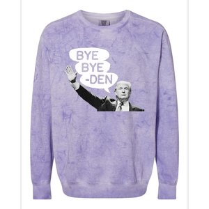 Funny Donald Trump Republican Bye Bye Den Vote Trump Colorblast Crewneck Sweatshirt