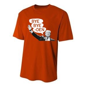 Funny Donald Trump Republican Bye Bye Den Vote Trump Performance Sprint T-Shirt